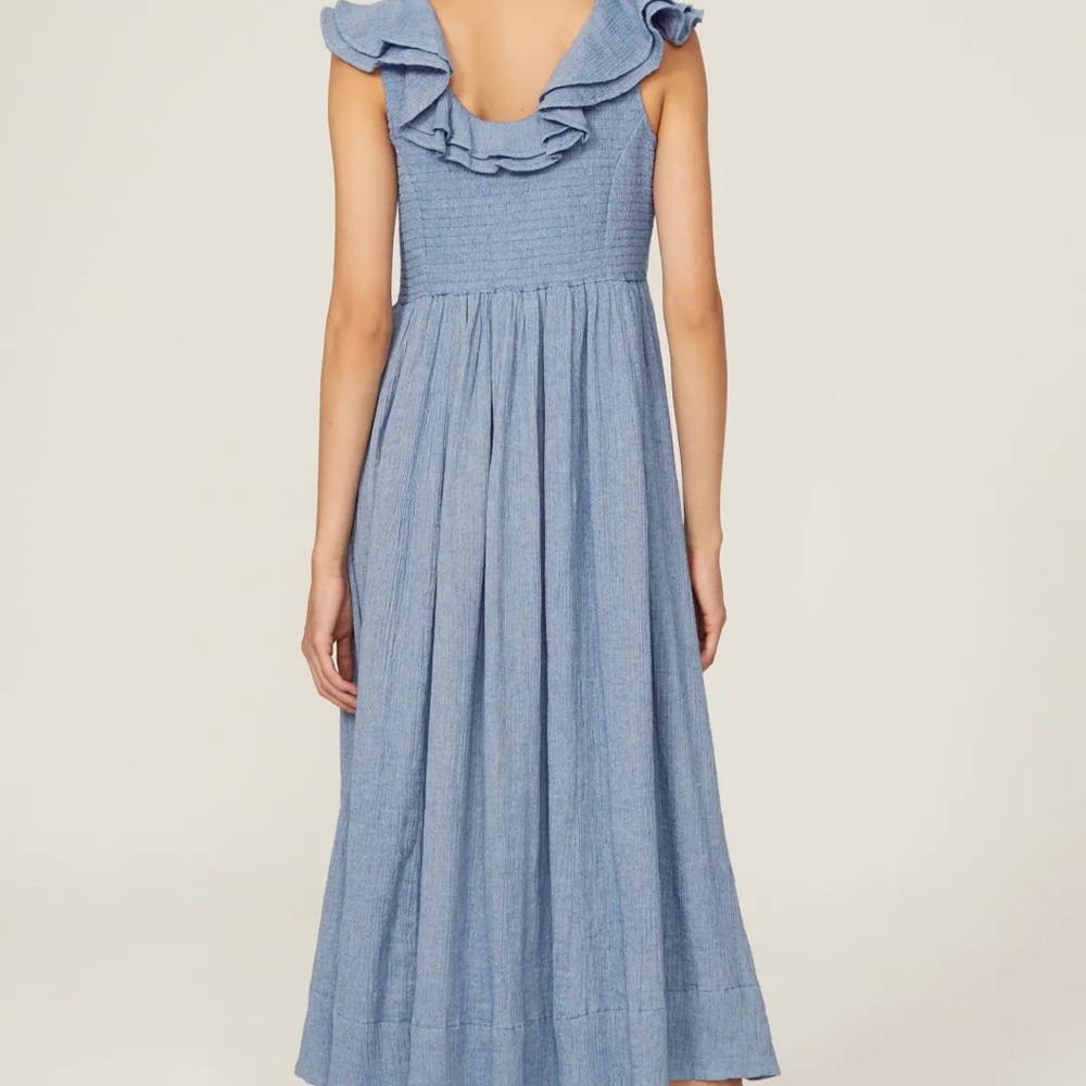 Hatch Blue Ruffle Maxi Dress - Picture 3 of 5